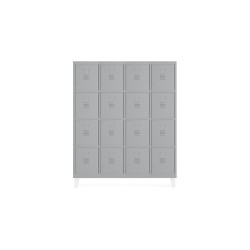 Taquilla metalica rocada 300 4 modulos x 4 puertas gris 1210x500x1800 mm
