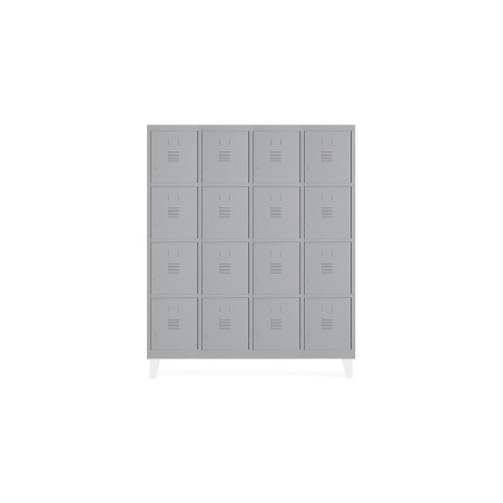 Taquilla metalica rocada 300 4 modulos x 4 puertas gris 1210x500x1800 mm