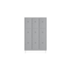 Taquilla metalica rocada 300 3 modulos x 3 puertas gris 910x500x1800 mm