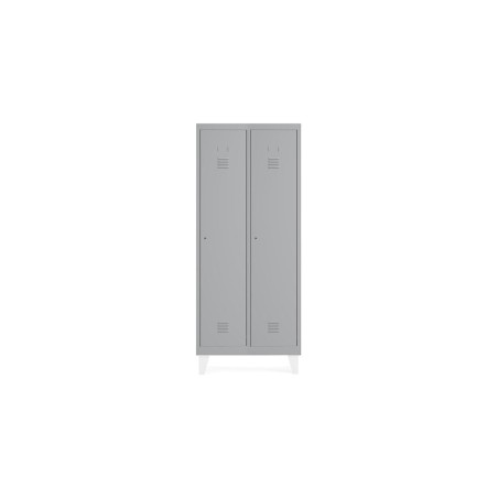 Taquilla metalica rocada 300 2 modulos x 1 puerta gris 620x500x1800 mm