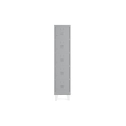 Taquilla metalica rocada 300 1 modulo 5 puertas gris 330x500x1800 mm