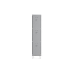 Taquilla metalica rocada 300 1 modulo 3 puertas gris 330x500x1800 mm