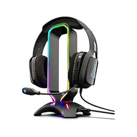 Soporte para auriculares the g-lab gaming universal retroiluminado negro