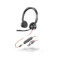 Auriculares poly blackwire 3325 triple conexion