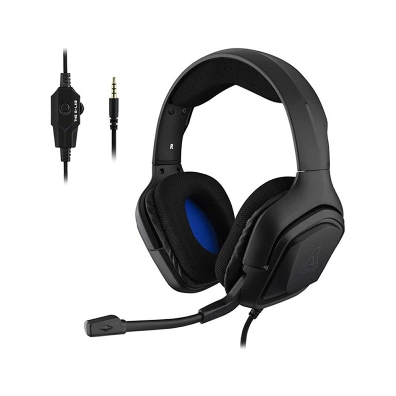 Auriculares gaming the g-lab korp-cobalt/b jack 3.5mm negro