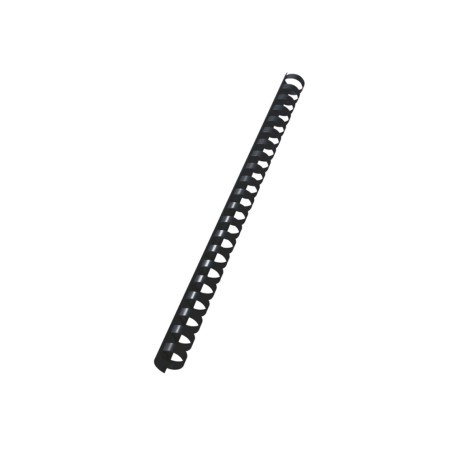 Canutillo leitz combind 16 mm plastico negro caja de 100 unidades