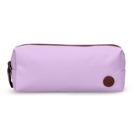Estuche portatodo antartik basic pack 1 compartimento morado compañero mochila 80x55x210 mm