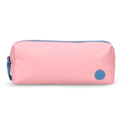 Estuche portatodo antartik basic pack 1 compartimento rosa compañero mochila 80x55x210 mm