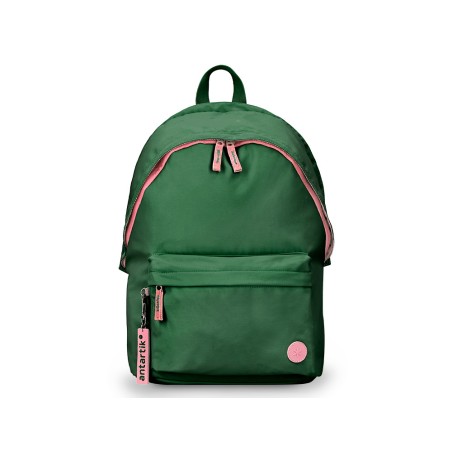 Mochila antartik basic pack con bolsillo para portatil verde 20 l 300x160x420 mm