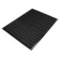 Alfombra para suelo q-connect premium para interiores antideslizante fibra polipropileno y fieltro gris 90x150 cm Alfombra para suelo q-connect premium para interiores antideslizante fibra polipropileno y fieltro gris 90x150 cm