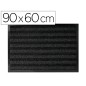Alfombra para suelo q-connect premium para interiores antideslizante fibra polipropileno y fieltro gris 90x60 cm Alfombra para suelo q-connect premium para interiores antideslizante fibra polipropileno y fieltro gris 90x60 cm