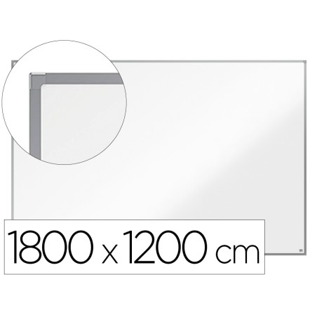 Pizarra blanca nobo essence acero vitrificado magnetica 1800x1200 mm