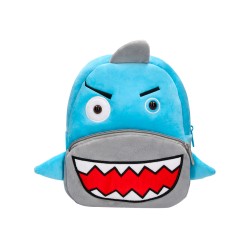 Mochila preescolar liderpapel peluche infantil tiburon 260x100x240 mm