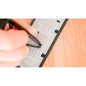 Sello avery especial tejidos personalizable 3 lineas 288 caracteres con pinza y tira termoadhesiva lavable negro