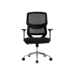 Silla q-connect oficina lucca malla base metalica alt max 1090 anc 700 prof 650 ruedas premium color negro