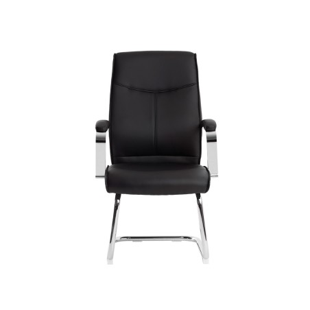 Silla q-connect escritorio mod ena simil piel base metalica alt max 1050 anc 630 prof 650 color negro