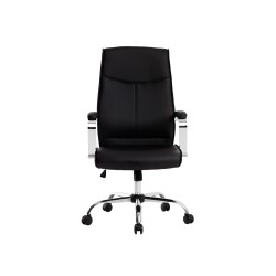 Silla q-connect direccion mode na simil piel base metalica alt max 1220 anc 510 prof 490 mm ruedas premium color negro