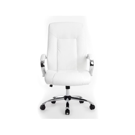 Silla q-connect direccion vero na simil piel base metalica alt max 1210 anc 650 prof 730 mm ruedas premium color blanco