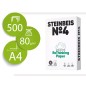 Papel fotocopiadora steinbeis n.4 100% reciclado din a4 80 gramos paquete de 500 hojas Papel fotocopiadora steinbeis n.4 100% reciclado din a4 80 gramos paquete de 500 hojas