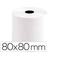 5 Unidades - Rollo sumadora termico greening 80 mm ancho x 80 mm diametro sin bisfenol a papel de 70 g/m2