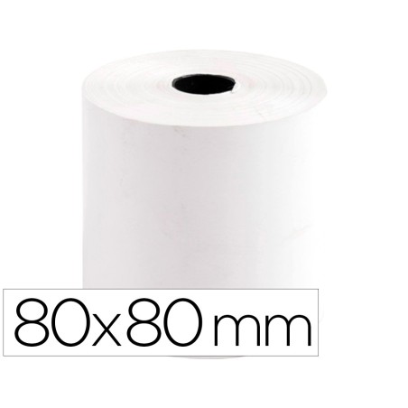 5 Unidades - Rollo sumadora termico greening 80 mm ancho x 80 mm diametro sin bisfenol a papel de 70 g/m2
