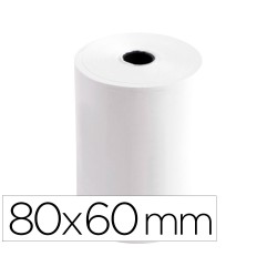 10 Unidades - Rollo sumadora termico greening 80 mm ancho x 60 mm diametro sin bisfenol a papel de 70 g/m2