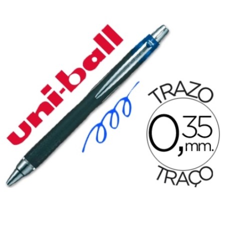 Boligrafo uni-ball jetstream sxn-210 retractil tinta hibrida color azul