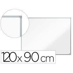 Pizarra blanca nobo essence acero lacado 1200x900 mm