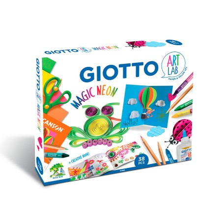 Set creativo giotto art lab magic neon