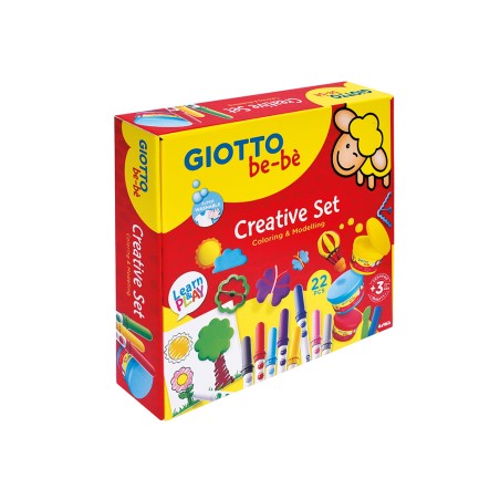 Set creativo giotto be-be para colorear y moldear