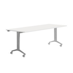 Mesa rocada 2003fd04 con tablero abatible color gris/blanco 180x80 cm