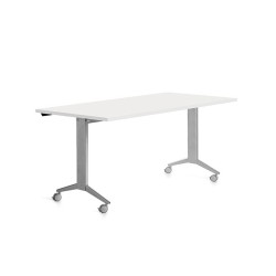 Mesa rocada 2002fd04 con tablero abatible color gris/blanco 160x80 cm