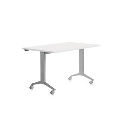 Mesa rocada 2001fd04 con tablero abatible color gris/blanco 140x80 cm