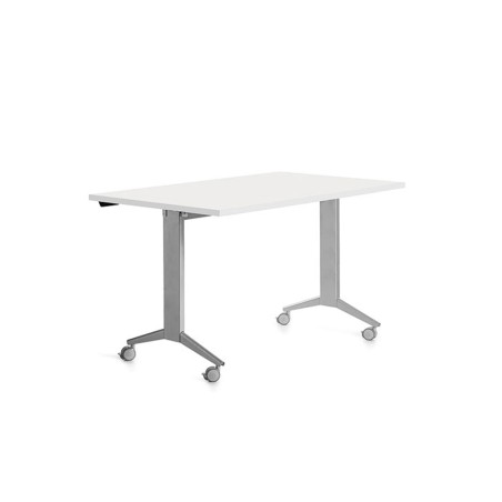 Mesa rocada 2001fd04 con tablero abatible color gris/blanco 140x80 cm
