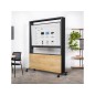 Pantalla interactiva rocada cristal templado 65" multitactil wifi con altavoces usb thunderbolt