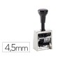 Numerador automatico reiner metalico 6 cifras altura tipo 4,5 mm