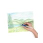 Pincel tombow water brush con deposito rellenable punta plana blister de 1 unidad