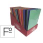 48 Unidades - Carpeta gomas solapas saro carton folio colores surtidos