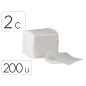 Papel higienico bunzl greensource celulosa plegado en v 2 capas caja de 40 paquetes de 200 unidades