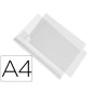 Marco porta anuncios durable adhesiva impermeable transparente din a4 pack de 5 unidades