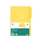 50 Unidades - Subcarpeta cartulina liderpapel folio pestaña izquierda 240g/m2 amarillo