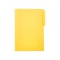 50 Unidades - Subcarpeta cartulina liderpapel folio pestaña izquierda 240g/m2 amarillo
