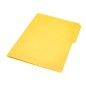 50 Unidades - Subcarpeta cartulina liderpapel folio pestaña izquierda 240g/m2 amarillo
