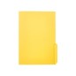 50 Unidades - Subcarpeta cartulina liderpapel folio pestaña derecha 240g/m2 amarillo