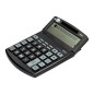Calculadora liderpapel sobremesa xf40 12 digitos dos lineas solar y pilas negro 175x120x30 mm 40% reciclada