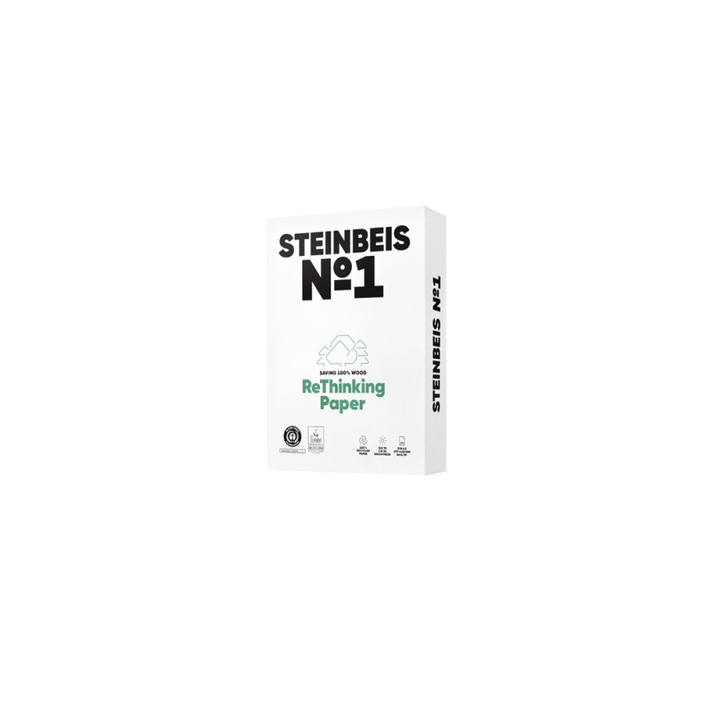 Papel fotocopiadora steinbeis n.1 100% reciclado din a3 80 gramos paquete de 500 hojas