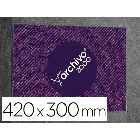 Expositor mural archivo 2000 con adhesivo poliestireno transparente din a3 horizontal 420x297 mm
