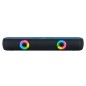 Barra de sonido q-connect bluetooth con iluminacion led y control de volumen color negro