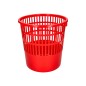 Papelera plastico q-connect 15 litros rejilla color rojo 285x290 mm Papelera plastico q-connect 15 litros rejilla color rojo 285x290 mm