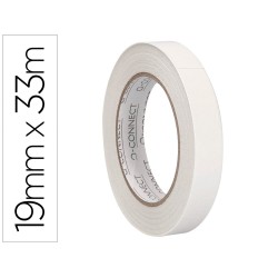 Cinta adhesiva q-connect doble cara 33 m x 19 mm